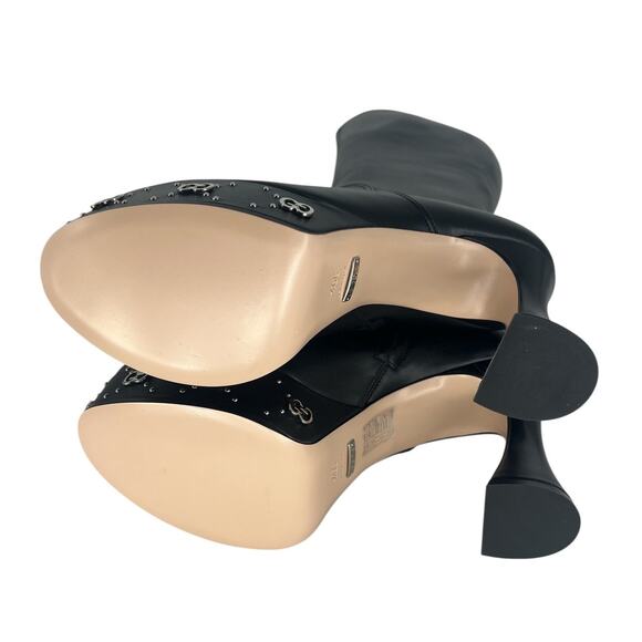 Gucci Black Janaya Platform GG Studded Tall Knee High Boot - Picture 16 of 16